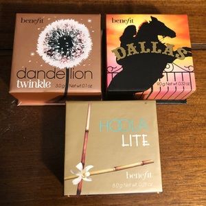 Benefit Bronzer, Blush, & Highlighter